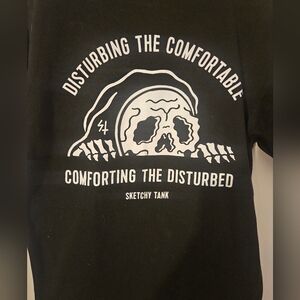 Sketchy Tank Black Graphic Tee